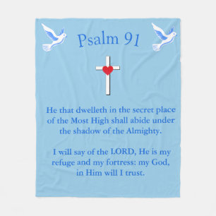 Psalm 91 fleecedecke