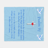 Psalm 91 fleecedecke (Vorderseite (Horizontal))