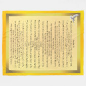 Psalm 91 fleecedecke (Vorderseite (Horizontal))