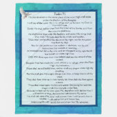 Psalm 91 fleecedecke (Vorderseite)