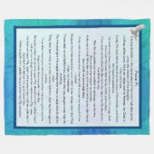 Psalm 91 fleecedecke (Vorderseite (Horizontal))