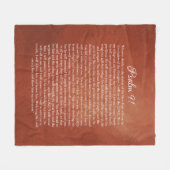 Psalm 91 für Schutz Fleecedecke (Vorderseite (Horizontal))