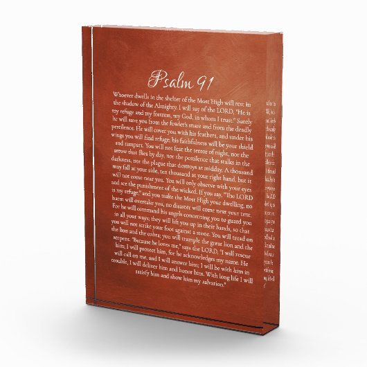 Psalm 91 für Schutz Fotoblock (Rechts)