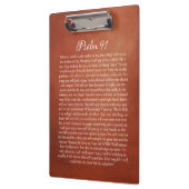 Psalm 91 für Schutz Klemmbrett (Links)