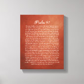 Psalm 91 für Schutz Leinwanddruck (Vorderseite)