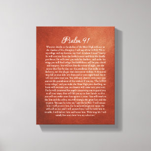 Psalm 91 für Schutz Leinwanddruck