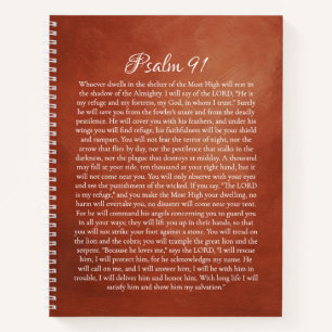 Psalm 91 für Schutz Notizblock