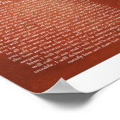 Psalm 91 für Schutz Poster (Ecke)