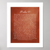 Psalm 91 für Schutz Poster (Vorne)