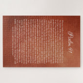 Psalm 91 für Schutz Puzzle (Horizontal)