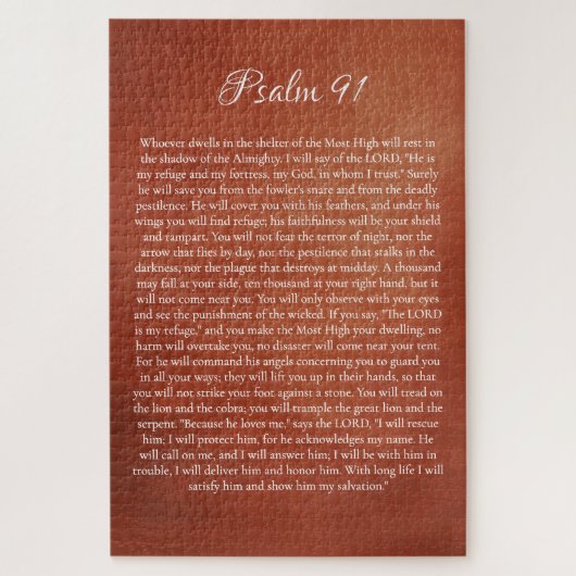 Psalm 91 für Schutz Puzzle (Vertikal)