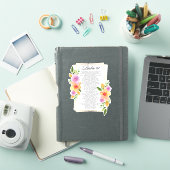 Psalm 91 Geometrischer Rahmen Aufkleber (iPad Hülle)