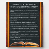 Psalm 91 Geschenke oder Dein Lieblings-Schrift-Sch Fotoplatte (Vorderseite)