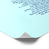 Psalm 91 - Gott ist unser Beschützer Poster (Ecke)