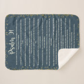 Psalm 91, Green, King James Version, Bible Verse Sherpadecke (Vorderseite (Horizontal))