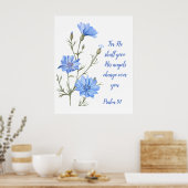 Psalm 91 He Shall Give His Angels Inspirational  Poster (Küche)