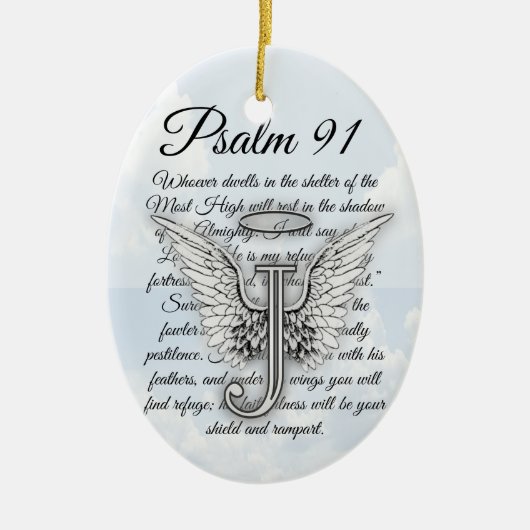 Psalm 91 keramik ornament (Vorne)