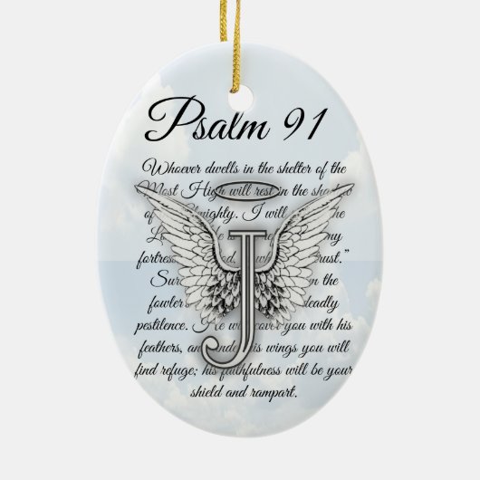 Psalm 91 keramik ornament (Hinten)