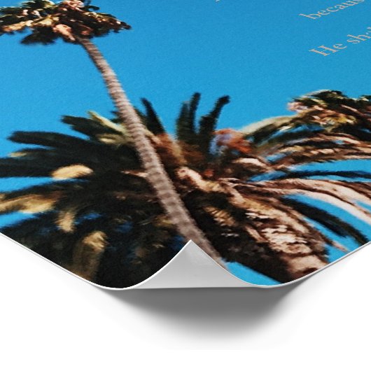 Psalm 91 King James Christlich Poster (Ecke)