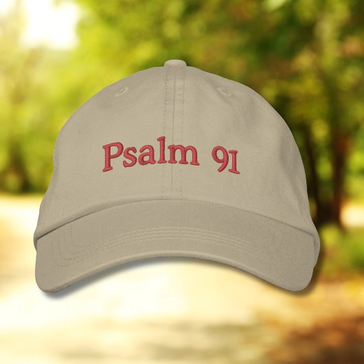 Psalm 91 Klassisch bestickte Mütze Baseballkappe
