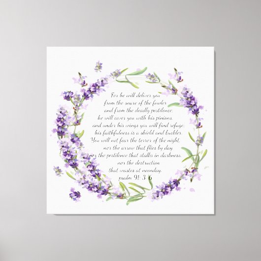 Psalm 91 Leinwand (Vorderseite)