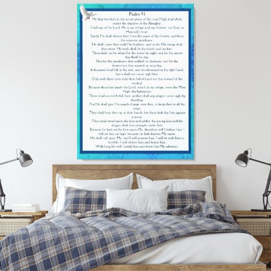 Psalm 91 leinwanddruck (Insitu (Schlafzimmer))