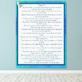 Psalm 91 leinwanddruck (Insitu (Holzboden))