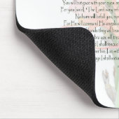 Psalm 91 Lily Blume Mein Gott ist, wem ich vertrau Mousepad (Ecke)