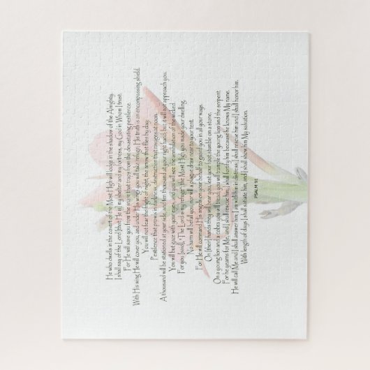 Psalm 91 Lily Blume Mein Gott ist, wem ich vertrau Puzzle (Vertikal)
