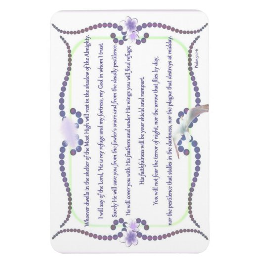 Psalm 91 magnet (Vertikal)