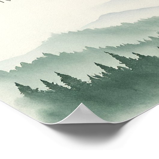 Psalm 91 Mountain Vertical Print: Christliches Skr Poster (Ecke)