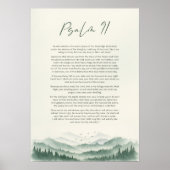 Psalm 91 Mountain Vertical Print: Christliches Skr Poster (Vorne)