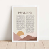 Psalm 91 NKJV Bibelverse Poster