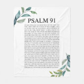 Psalm 91 NKJV Fleecedecke (Vorderseite)