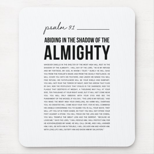 Psalm 91 NKJV Mousepad (Vorne)
