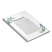Psalm 91 NKJV Notizblock (Rechte Seite)