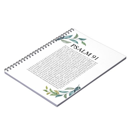 Psalm 91 NKJV Notizblock (Linke Seite)