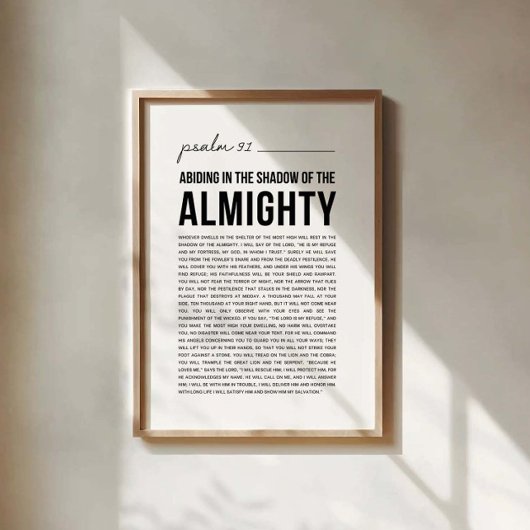 Psalm 91 NKJV Poster