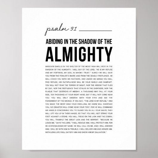 Psalm 91 NKJV Poster (Vorne)