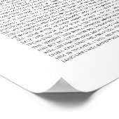 Psalm 91 NKJV Poster (Ecke)