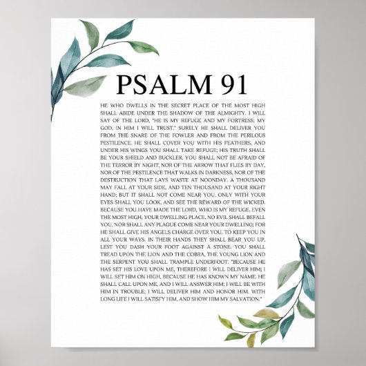 Psalm 91 NKJV Poster (Vorne)