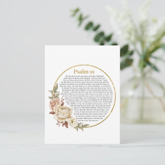 Psalm 91 NKJV Postkarte (Stehend Vorderseite)
