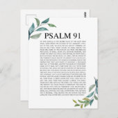 Psalm 91 NKJV Postkarte (Vorne/Hinten)