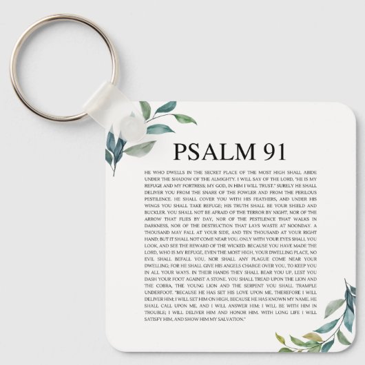 Psalm 91 NKJV Schlüsselanhänger (Vorderseite)
