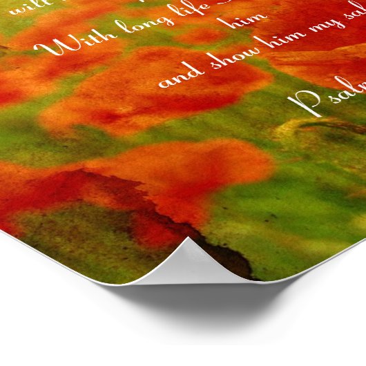 Psalm 91 Pappenposter Poster (Ecke)