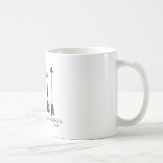 Psalm 91 Pfeil Kaffeetasse (Rechts)