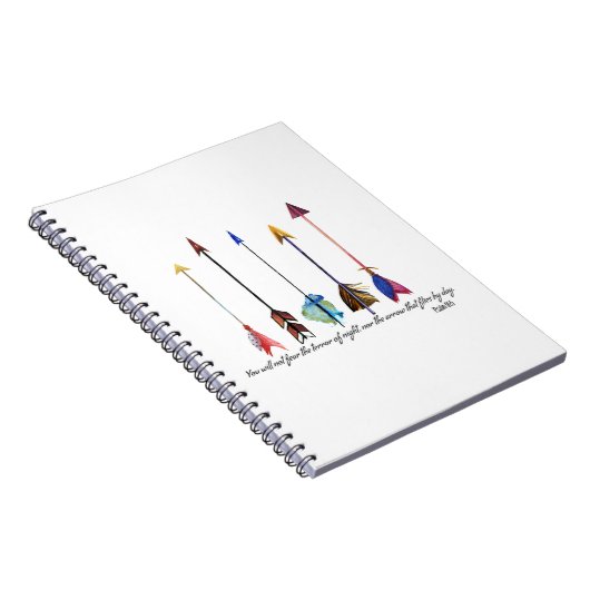 Psalm 91 Pfeil Notizblock (Rechte Seite)