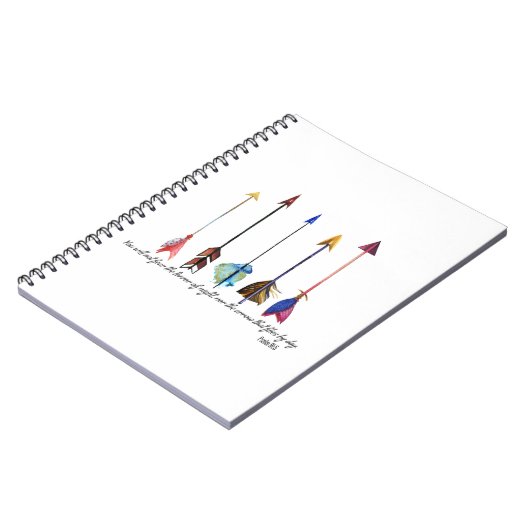 Psalm 91 Pfeil Notizblock (Linke Seite)