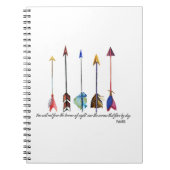 Psalm 91 Pfeil Notizblock (Vorderseite)