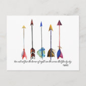 Psalm 91 Pfeil Postkarte (Vorderseite)